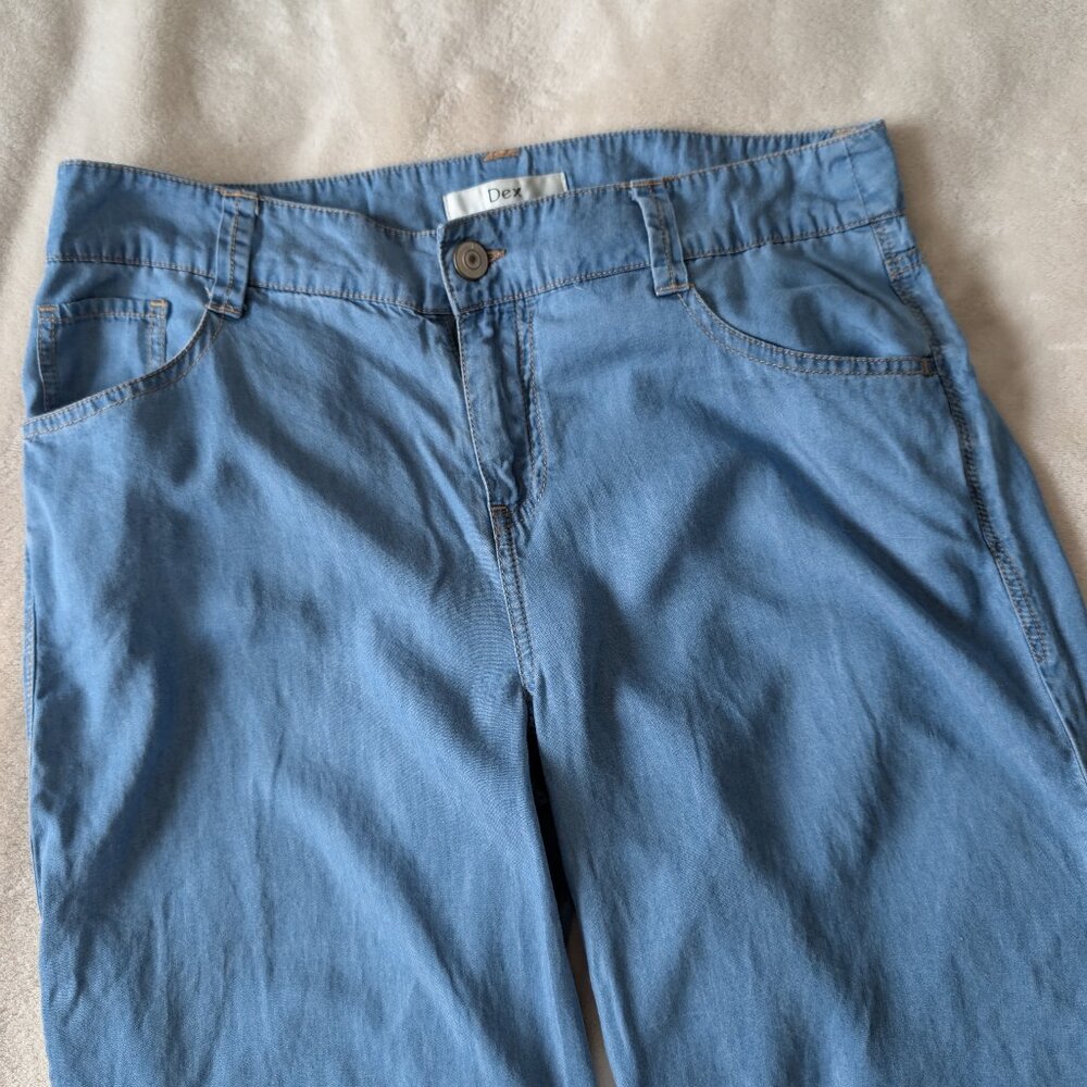 3/$30 Dex chambray wide leg pants - Picture 7 of 8